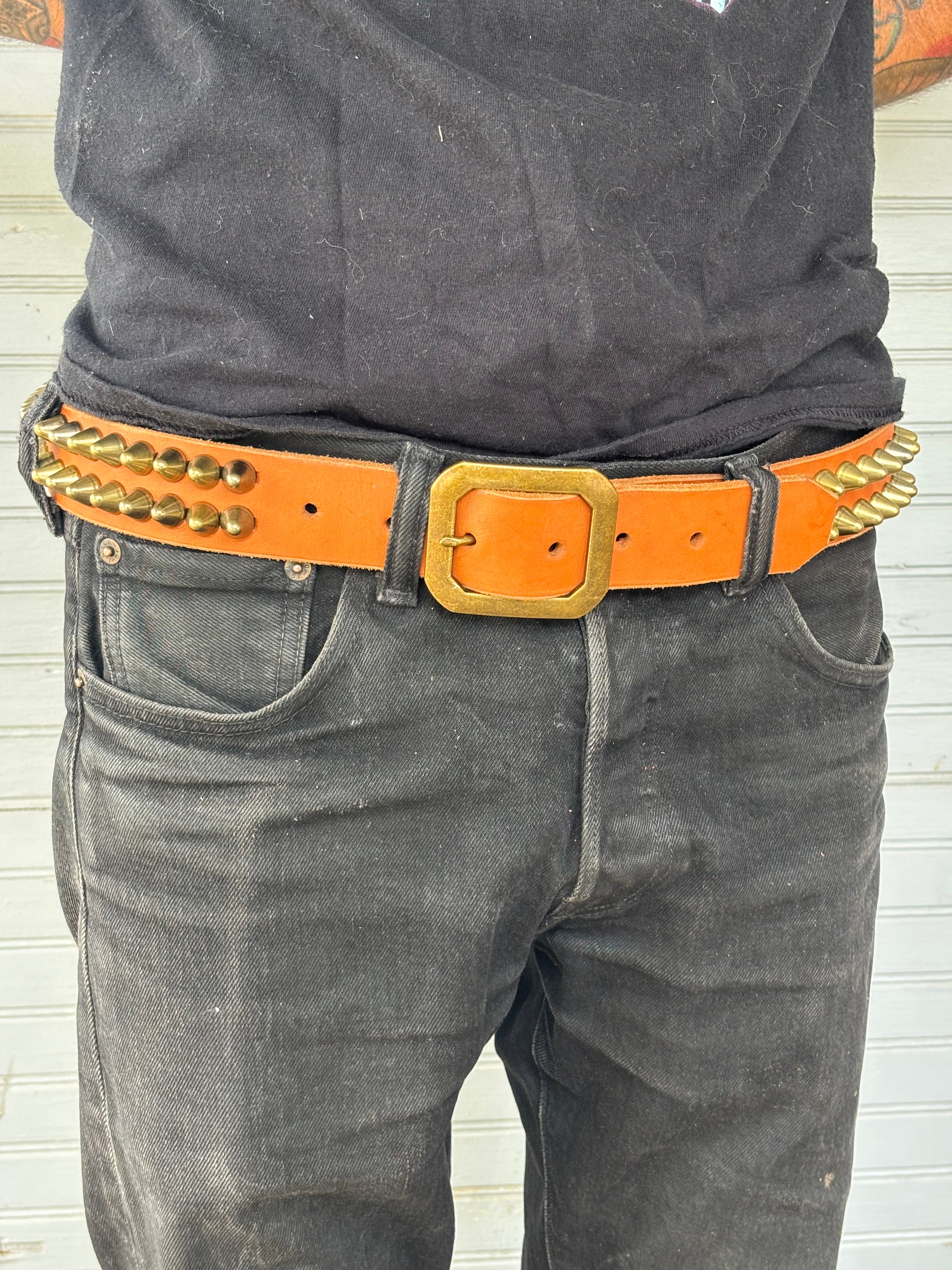 BRASS CAMEL 77 LEATHER BELT