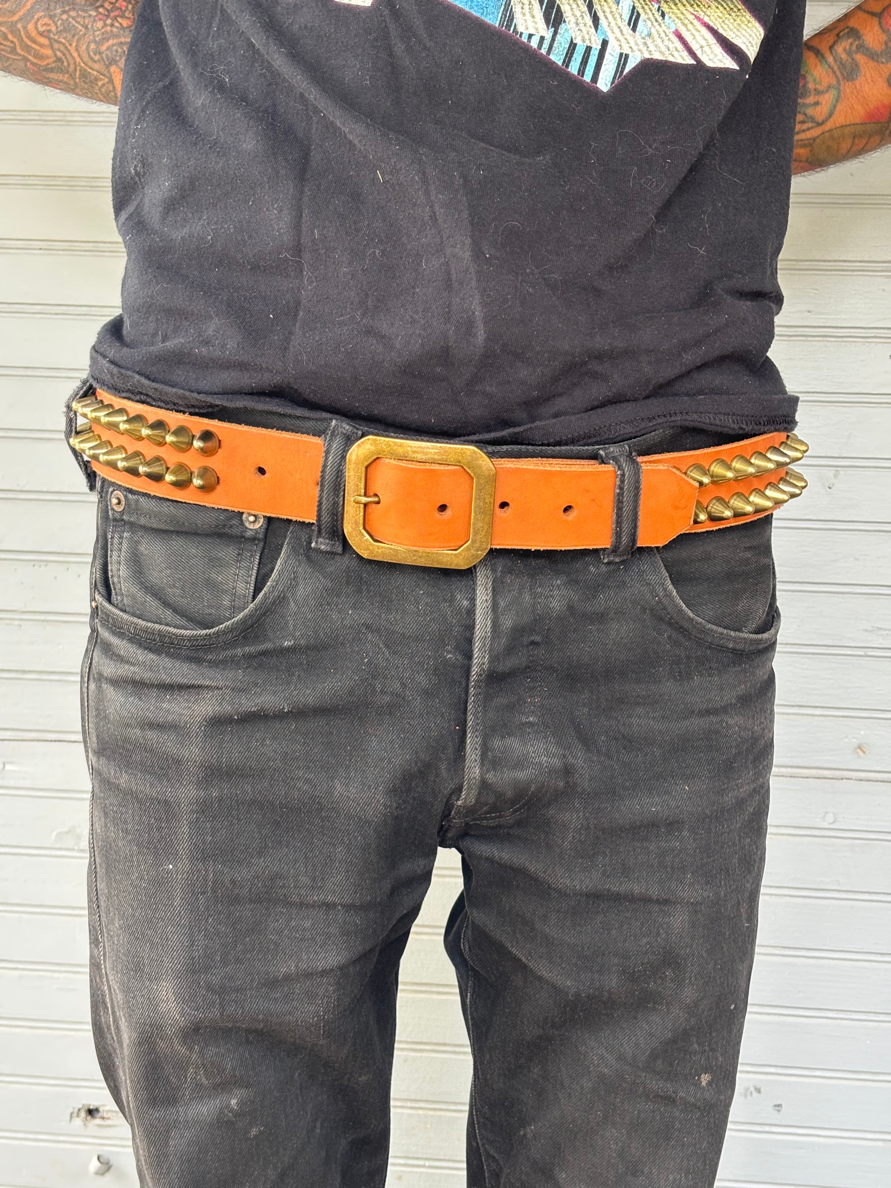 BRASS CAMEL 77 LEATHER BELT